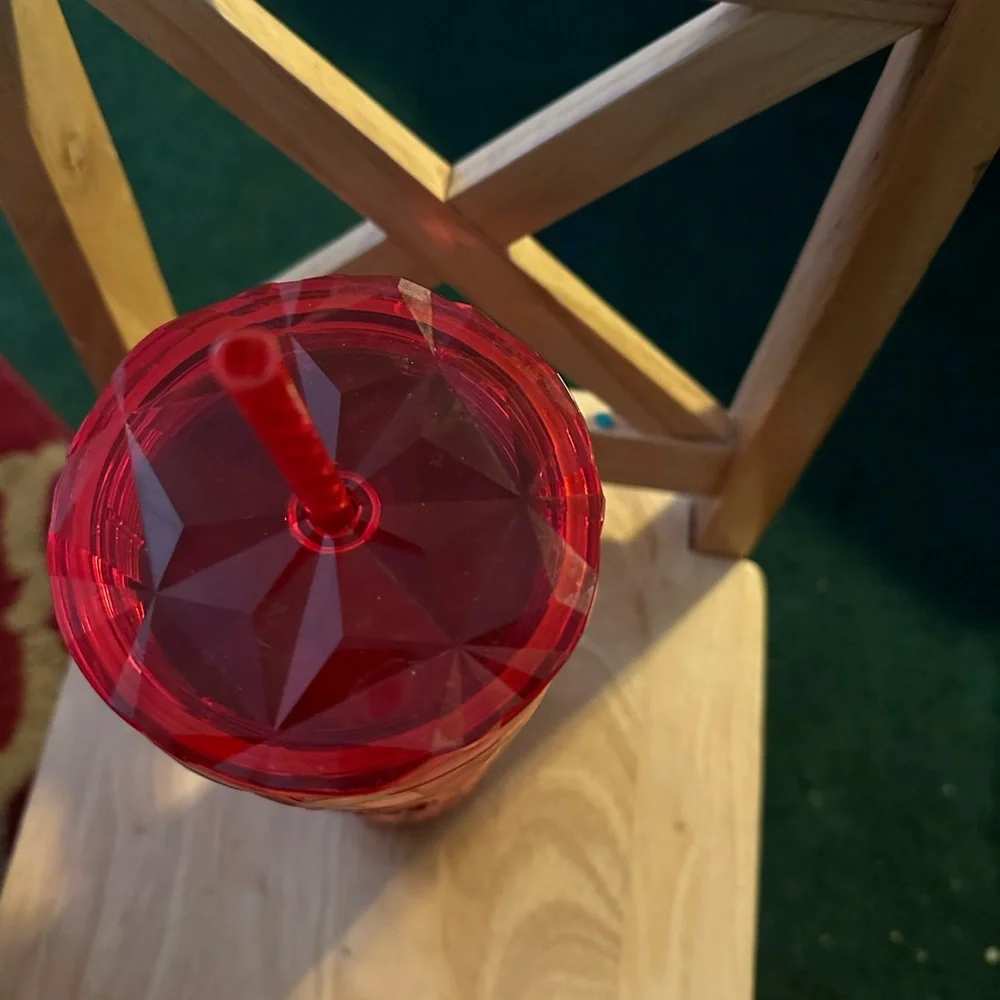 Starbucks Vibrant Red Glass Tumbler